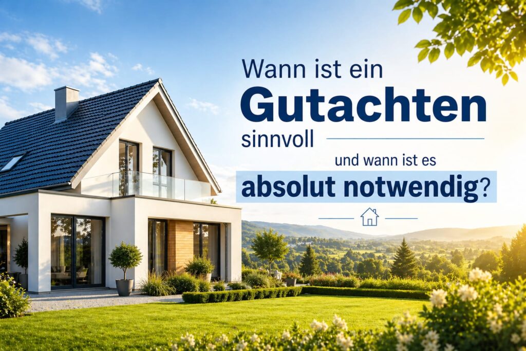Wann ist ein Gutachten sinnvoll und wann absolut notwendig?